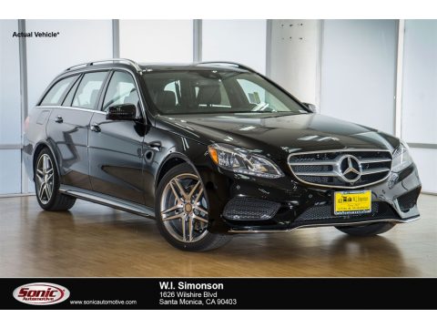 Black Mercedes-Benz E 350 4Matic Wagon.  Click to enlarge.