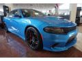 Front 3/4 View of 2016 Dodge Charger SRT Hellcat #4