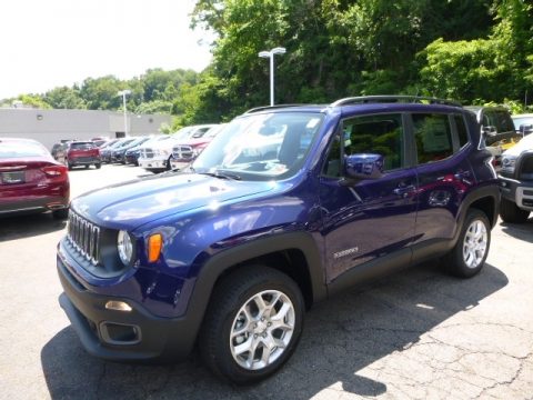 Jetset Blue Jeep Renegade Limited 4x4.  Click to enlarge.