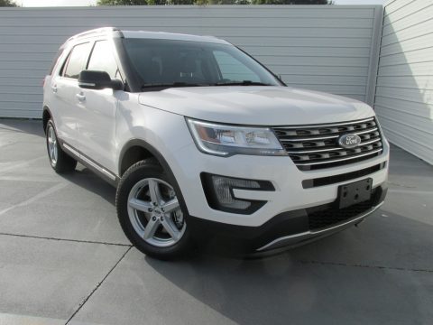 White Platinum Ford Explorer XLT.  Click to enlarge.
