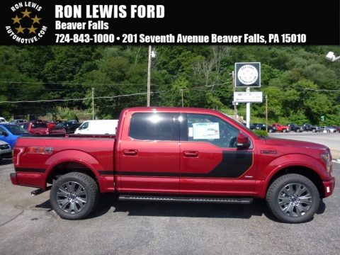 Ruby Red Ford F150 Lariat SuperCrew 4x4.  Click to enlarge.