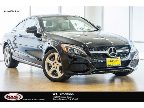 Black Mercedes-Benz C 300 Coupe.  Click to enlarge.