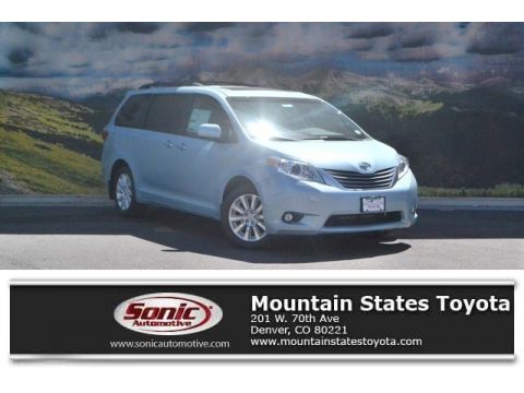 Sky Blue Pearl Toyota Sienna XLE Premium AWD.  Click to enlarge.