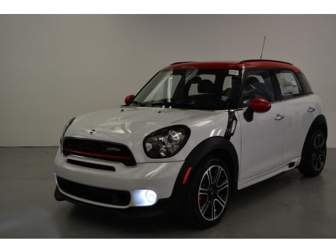 Light White Mini Countryman John Cooper Works All4.  Click to enlarge.