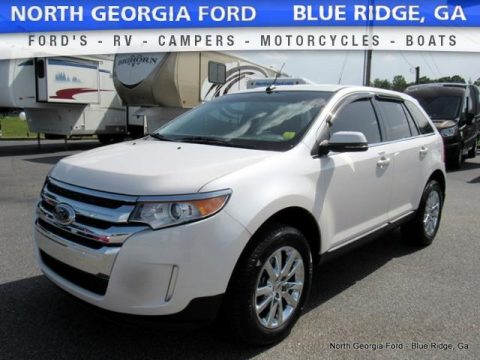 White Platinum Ford Edge Limited AWD.  Click to enlarge.