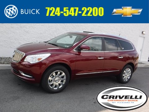 Crimson Red Tintcoat Buick Enclave Leather AWD.  Click to enlarge.