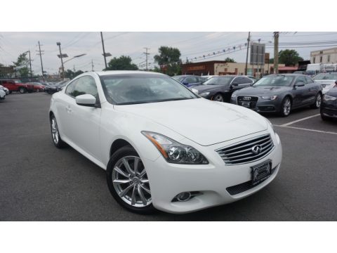 Moonlight White Infiniti G 37 x AWD Coupe.  Click to enlarge.