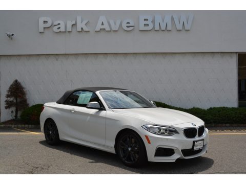 Alpine White BMW M235i Convertible.  Click to enlarge.
