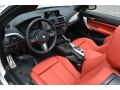  2016 BMW M235i Coral Red Interior #11