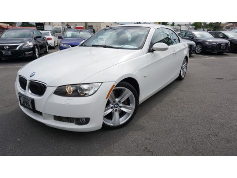 Alpine White BMW 3 Series 335i Convertible.  Click to enlarge.