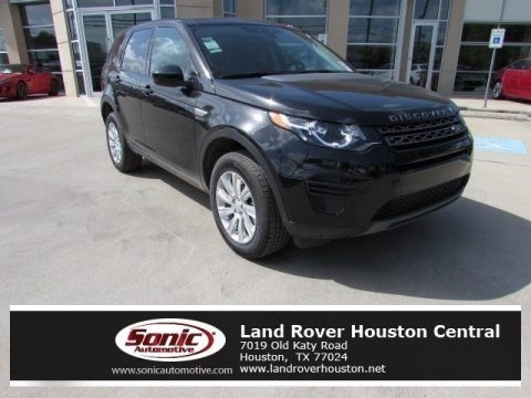 Santorini Black Metallic Land Rover Discovery Sport SE 4WD.  Click to enlarge.