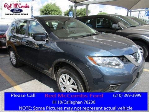 Arctic Blue Metallic Nissan Rogue S.  Click to enlarge.