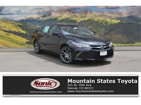 Midnight Black Metallic Toyota Camry XSE V6.  Click to enlarge.