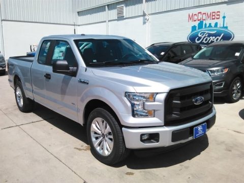 Ingot Silver Ford F150 XL SuperCab.  Click to enlarge.