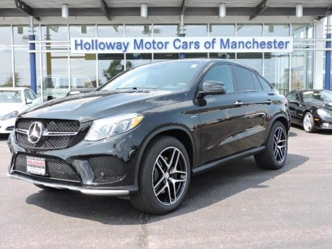 Black Mercedes-Benz GLE 450 AMG 4Matic Coupe.  Click to enlarge.