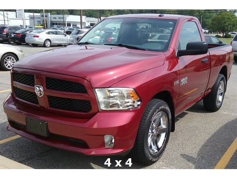 Deep Cherry Red Crystal Pearl Ram 1500 Express Regular Cab 4x4.  Click to enlarge.