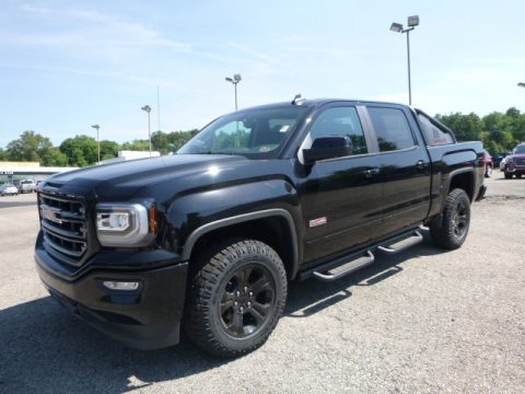Onyx Black GMC Sierra 1500 SLT Crew Cab 4WD.  Click to enlarge.