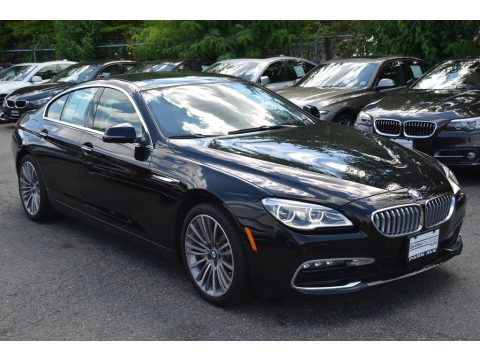 Jet Black BMW 6 Series 650i xDrive Gran Coupe.  Click to enlarge.