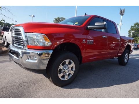 Flame Red Ram 2500 Big Horn Crew Cab 4x4.  Click to enlarge.