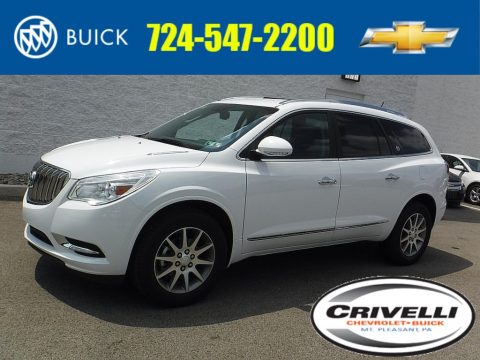 Summit White Buick Enclave Leather AWD.  Click to enlarge.