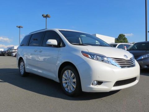 Blizzard Pearl Toyota Sienna Limited AWD.  Click to enlarge.