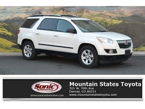 Cream White Saturn Outlook XE AWD. Click to enlarge. Cream White Saturn Outlook XE AWD. Click to enlarge.