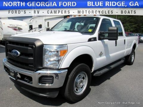 Oxford White Ford F350 Super Duty XL Crew Cab 4x4.  Click to enlarge.