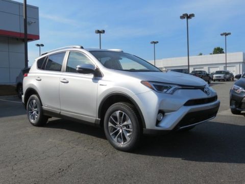 Classic Silver Metallic Toyota RAV4 XLE Hybrid AWD.  Click to enlarge.