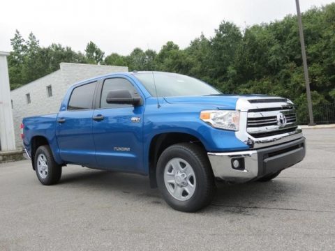 Blazing Blue Pearl Toyota Tundra SR5 CrewMax.  Click to enlarge.