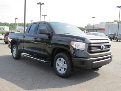 Black Toyota Tundra SR Double Cab.  Click to enlarge.