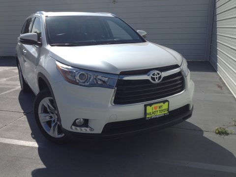 Blizzard Pearl White Toyota Highlander Limited.  Click to enlarge.
