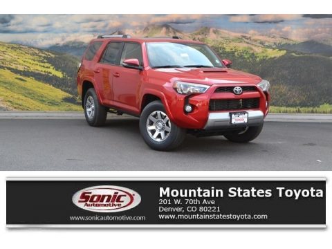 Barcelona Red Metallic Toyota 4Runner Trail Premium 4x4. Click to enlarge. Barcelona Red Metallic Toyota 4Runner Trail Premium 4x4. Click to enlarge.