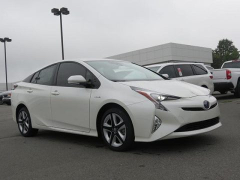 Blizzard Pearl Toyota Prius Three Touring.  Click to enlarge.