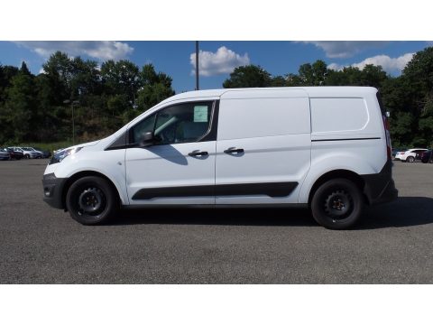 Frozen White Ford Transit Connect XL Cargo Van Extended.  Click to enlarge.