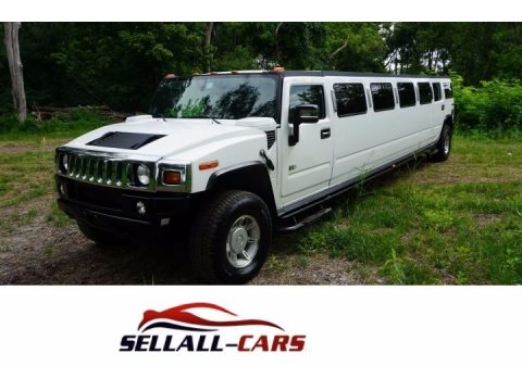 Birch White Hummer H2 SUV.  Click to enlarge.
