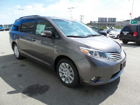 Predawn Gray Mica Toyota Sienna Limited Premium AWD.  Click to enlarge.