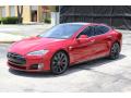 Front 3/4 View of 2014 Tesla Model S P85D Performance #1