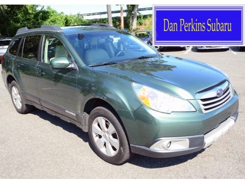 Cypress Green Pearl Subaru Outback 2.5i Limited.  Click to enlarge.