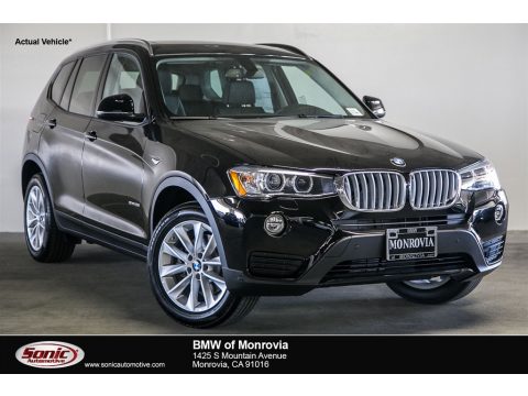 Jet Black BMW X3 sDrive28i.  Click to enlarge.