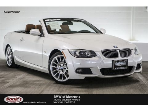 Mineral White Metallic BMW 3 Series 328i Convertible.  Click to enlarge.