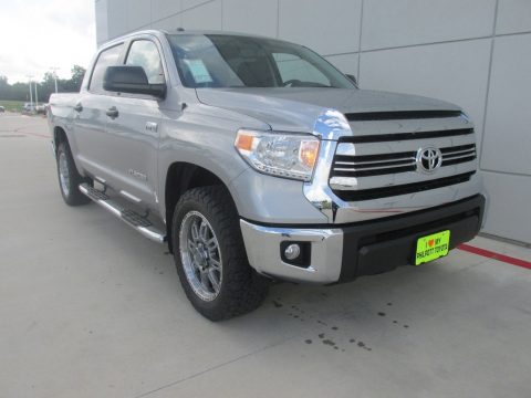 Silver Sky Metallic Toyota Tundra SR5 CrewMax 4x4.  Click to enlarge.