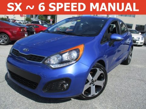 Electronic Blue Kia Rio EX 5-Door. Click to enlarge. Electronic Blue Kia Rio EX 5-Door. Click to enlarge.