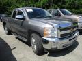 Front 3/4 View of 2012 Chevrolet Silverado 1500 LT Extended Cab 4x4 #3