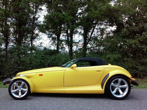 Prowler Yellow Plymouth Prowler Roadster.  Click to enlarge.