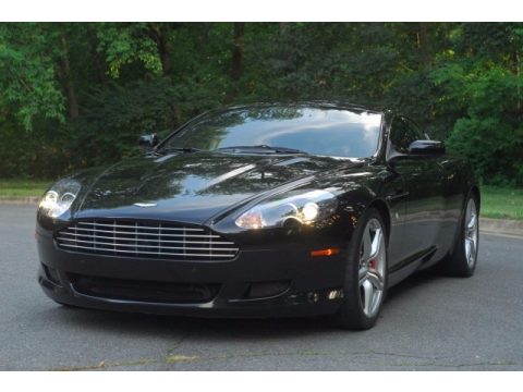 Jet Black Aston Martin DB9 Coupe.  Click to enlarge.