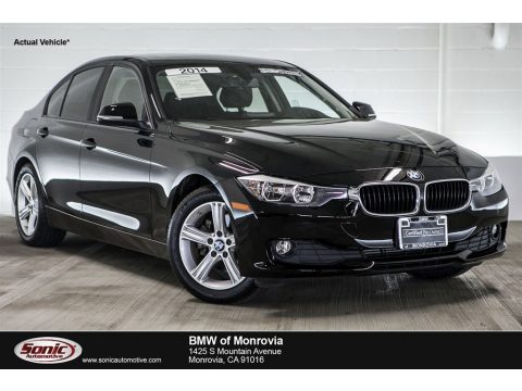 Jet Black BMW 3 Series 320i Sedan.  Click to enlarge.