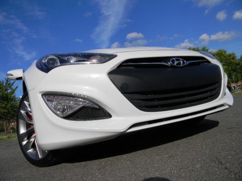 Monaco White Hyundai Genesis Coupe 3.8 Track.  Click to enlarge.