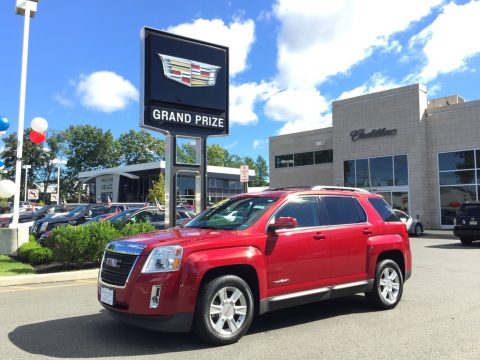 Crystal Red Tintcoat GMC Terrain SLT AWD.  Click to enlarge.