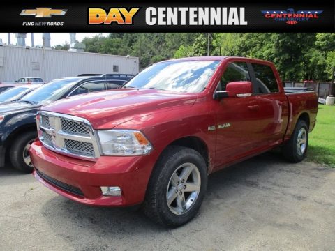 Inferno Red Crystal Pearl Dodge Ram 1500 ST Crew Cab 4x4.  Click to enlarge.