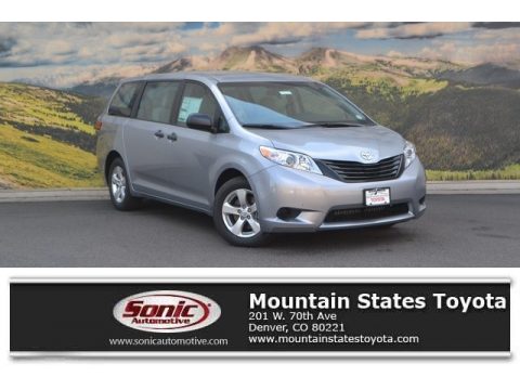 Silver Sky Metallic Toyota Sienna L.  Click to enlarge.